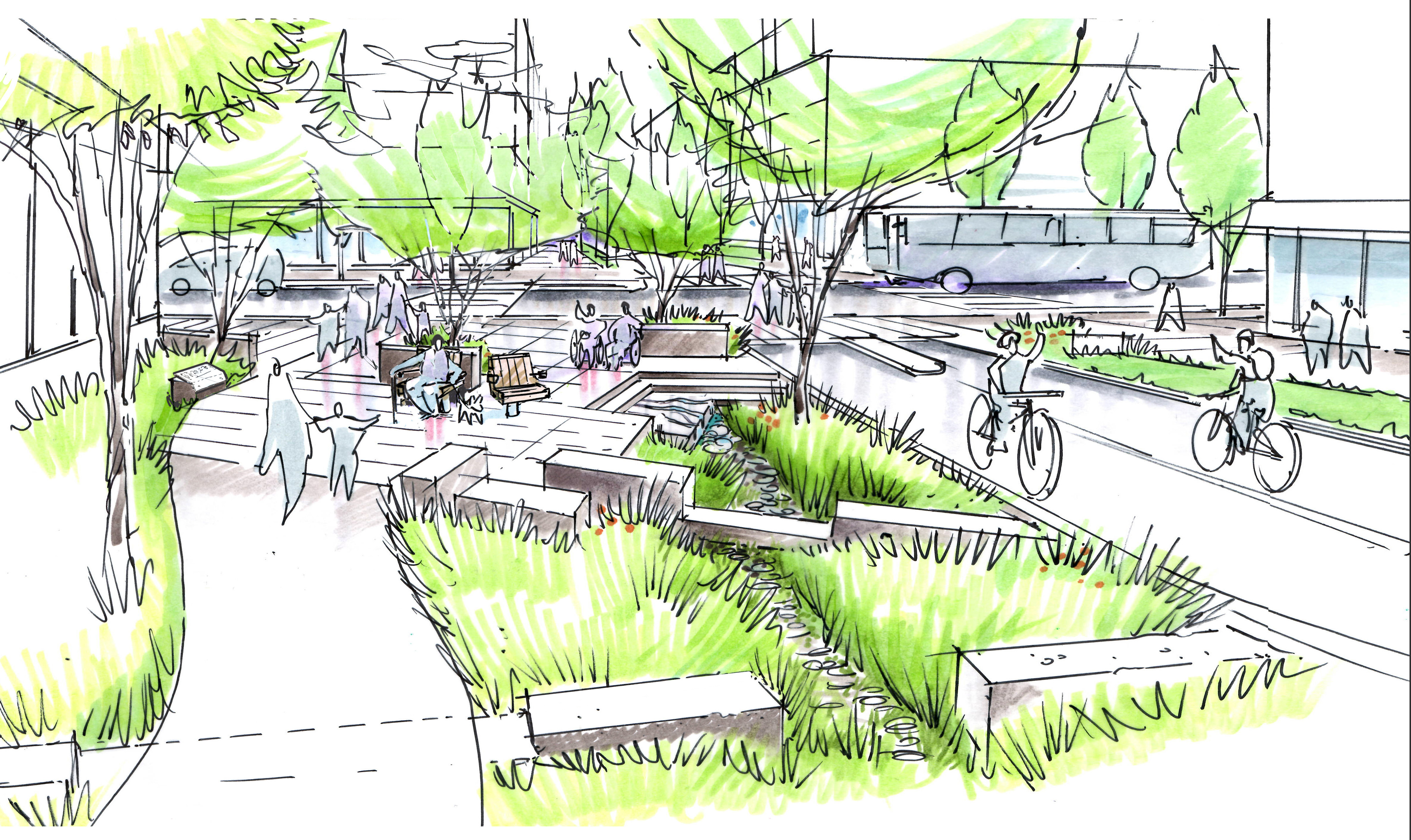 Preliminary design of the St. George Rainway (City of Vancouver)