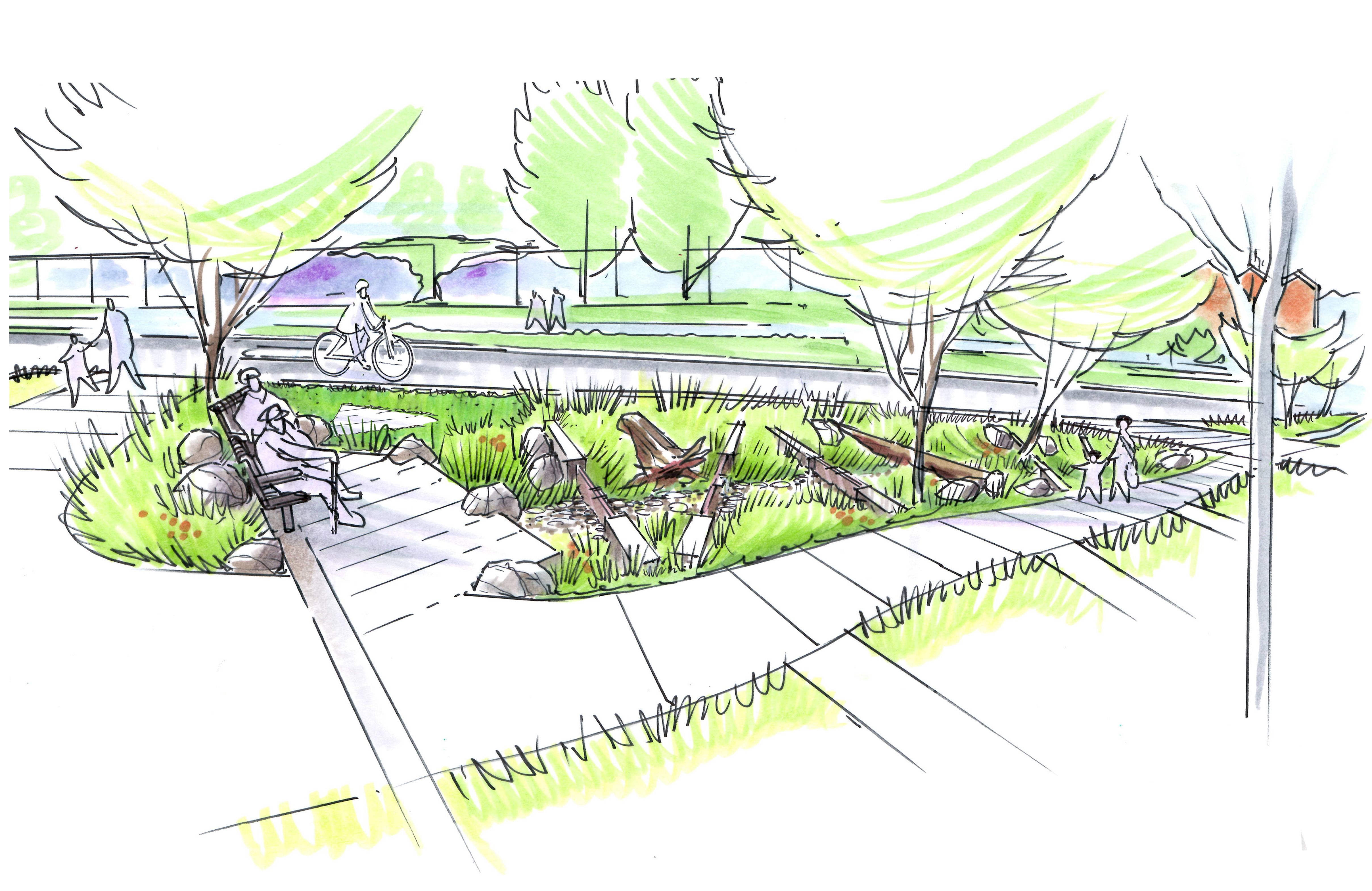 Preliminary design of the St. George Rainway (City of Vancouver)