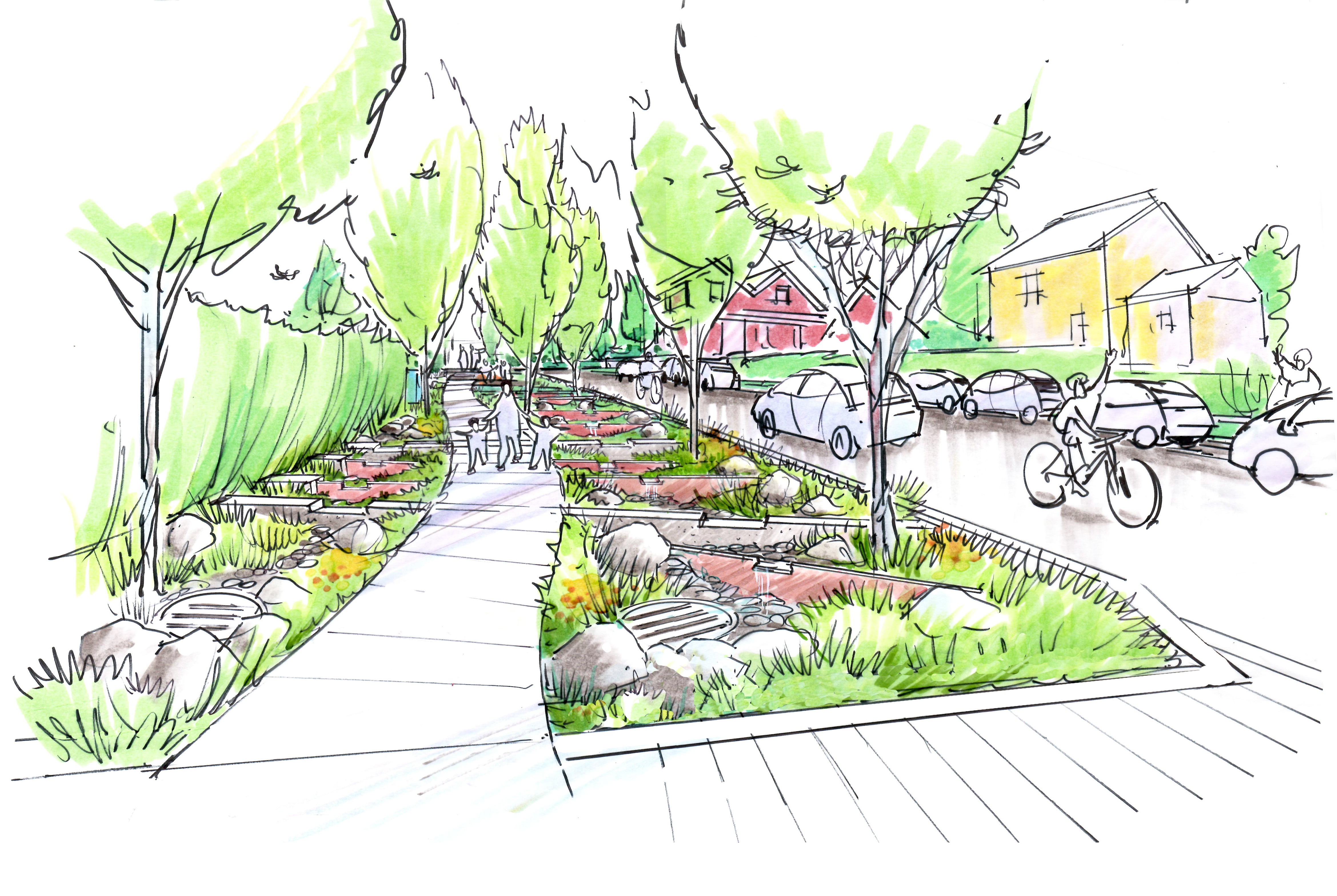 Preliminary design of the St. George Rainway (City of Vancouver)