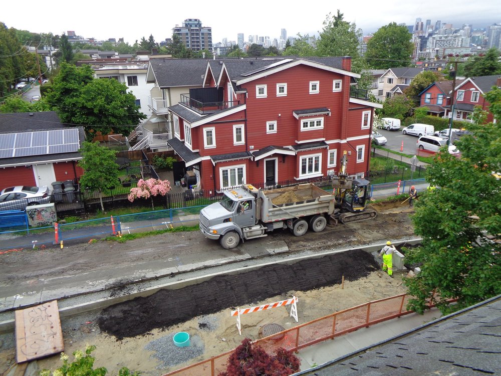 Finishing touches on the St. George Rainway underway. (City of Vancouver)